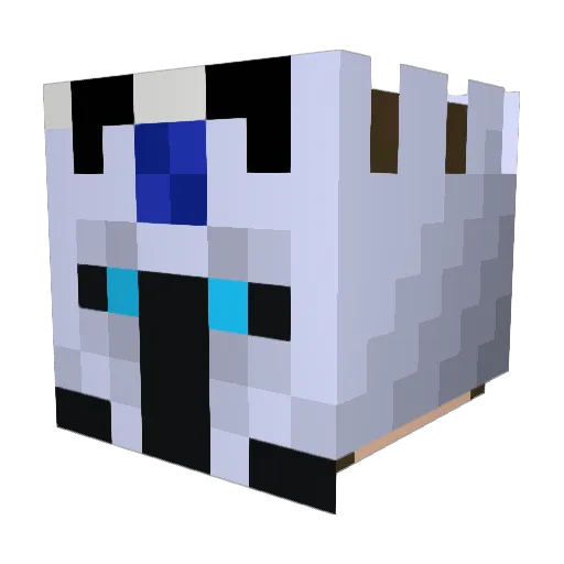 Thron44 Minecraft avatar head, 3D render