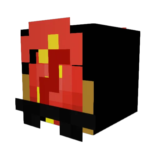 Throosh Minecraft avatar head, 3D render