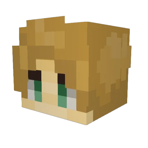 ThrowTheCHEEZE9 Minecraft avatar head, 3D render