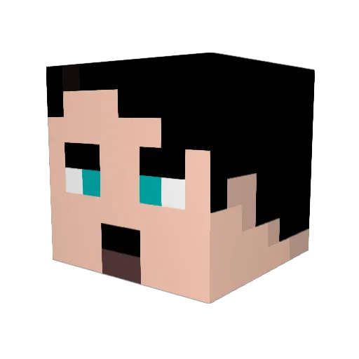 Throwing_Stats Minecraft avatar head, 3D render