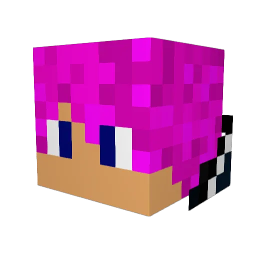 ThrumboCBR Minecraft avatar head, 3D render