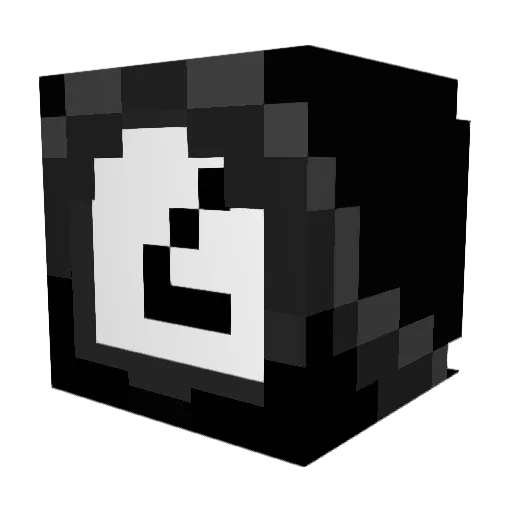 Thrwback Minecraft avatar head, 3D render
