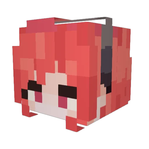 Thryeee Minecraft avatar head, 3D render