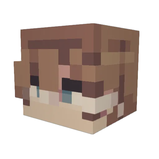 Tht1_Guy Minecraft avatar head, 3D render