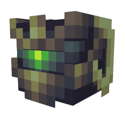 Thuckles Minecraft avatar head, 3D render
