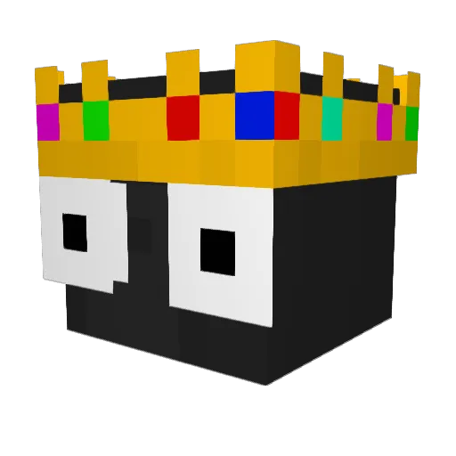 ThugCaillou Minecraft avatar head, 3D render