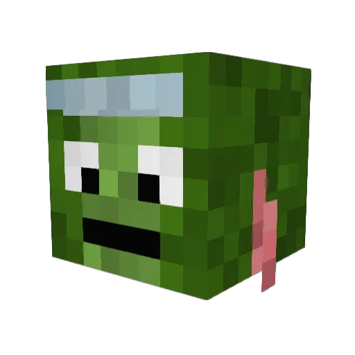 ThugFlutie Minecraft avatar head, 3D render