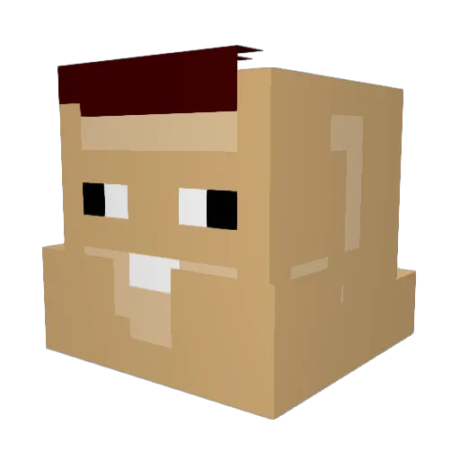 ThugHasObese Minecraft avatar head, 3D render