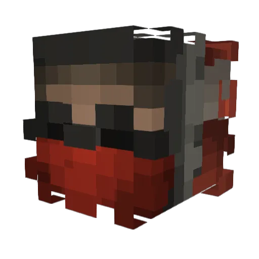 ThugHunter_ Minecraft avatar head, 3D render