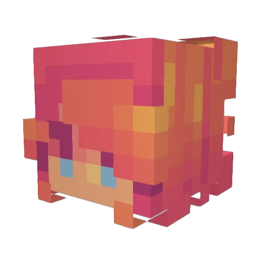 ThugLyte Minecraft avatar head, 3D render