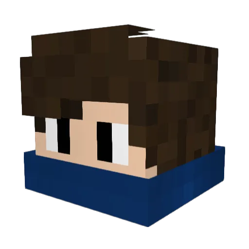 ThugMacros Minecraft avatar head, 3D render