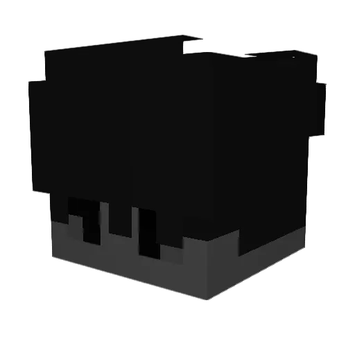 ThugShakeHunter_ Minecraft avatar head, 3D render