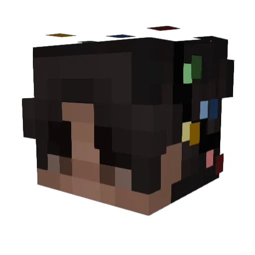 ThugTalha Minecraft avatar head, 3D render