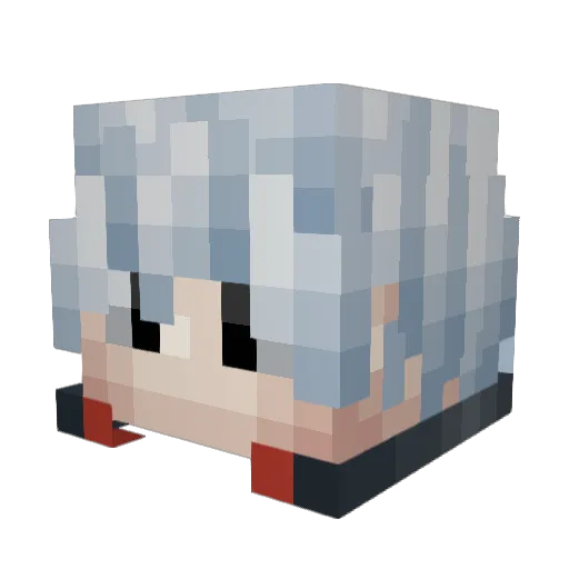 Thug_Face Minecraft avatar head, 3D render