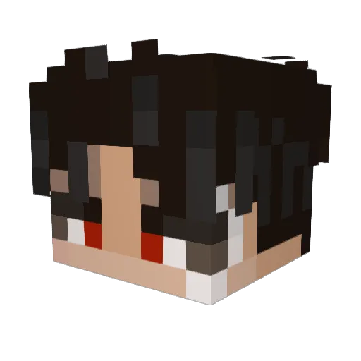 Thuggeroony Minecraft avatar head, 3D render