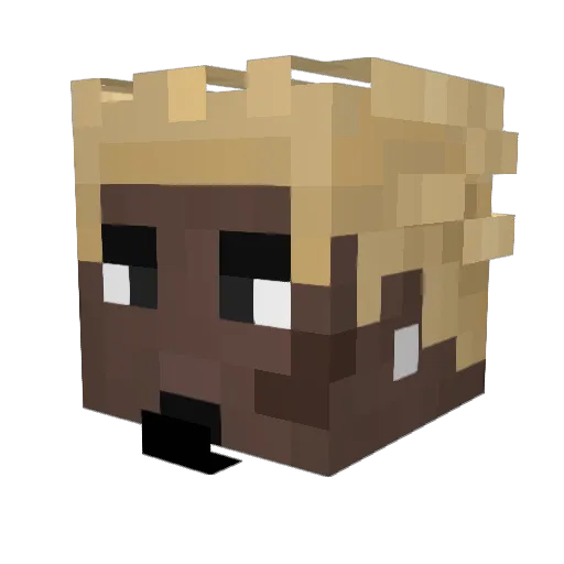 ThugginShwty Minecraft avatar head, 3D render