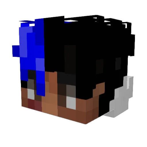 Thuguto Minecraft avatar head, 3D render