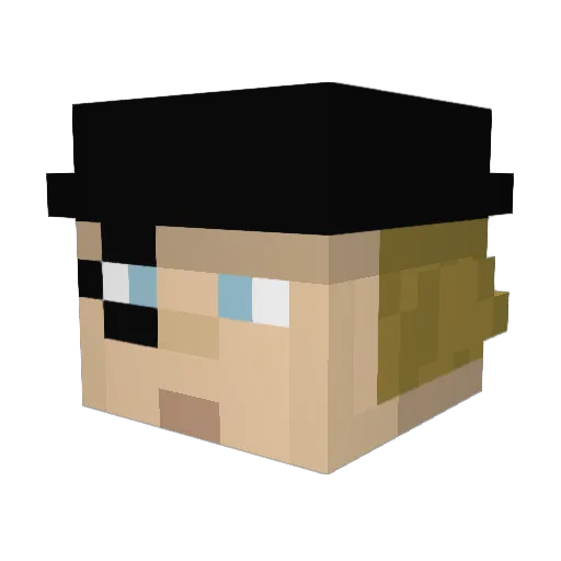 Thuliax Minecraft avatar head, 3D render
