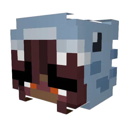 Thumbilina Minecraft avatar head, 3D render
