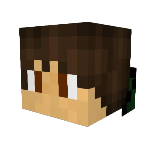 Thumpy5 Minecraft avatar head, 3D render