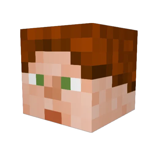 ThunDA48 Minecraft avatar head, 3D render
