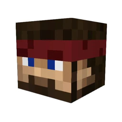 ThundaPigg Minecraft avatar head, 3D render