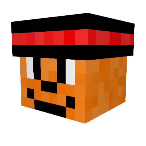 ThundaaBear69 Minecraft avatar head, 3D render