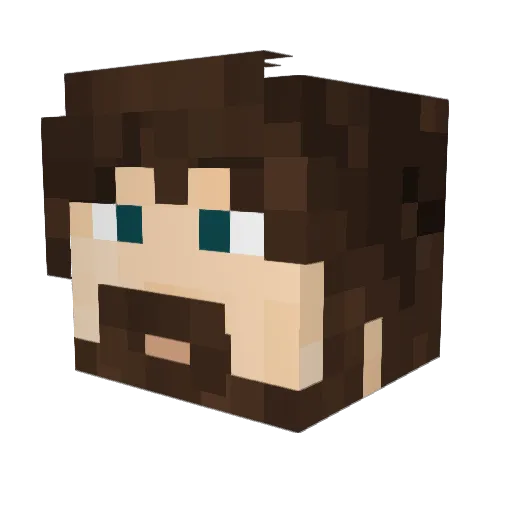 Thundarzz Minecraft avatar head, 3D render