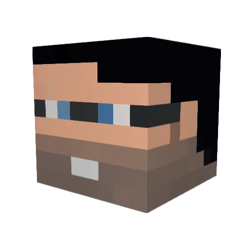 Thunder0910 Minecraft avatar head, 3D render