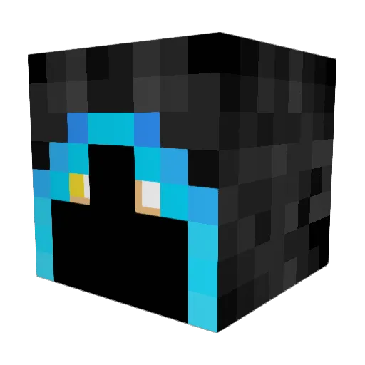 Thunder2963 Minecraft avatar head, 3D render