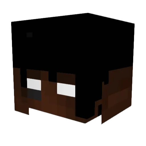 Thunder35x Minecraft avatar head, 3D render