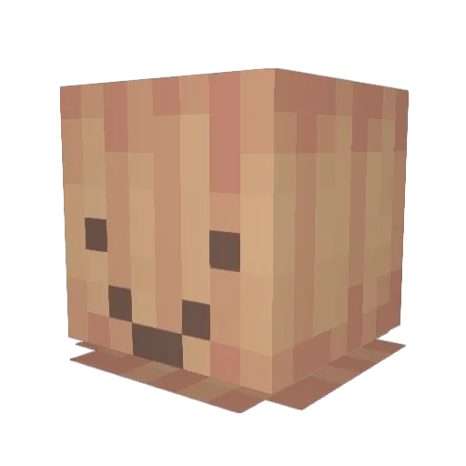 Thunder77mb Minecraft avatar head, 3D render