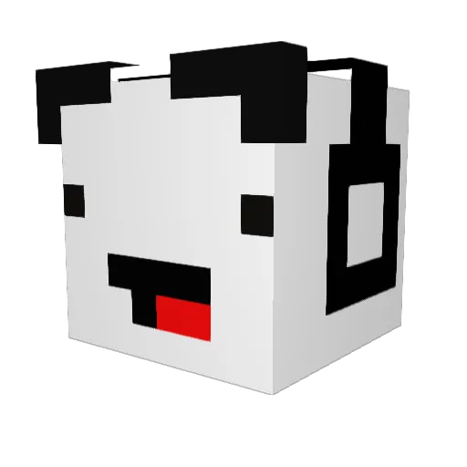 Thunder852 Minecraft avatar head, 3D render