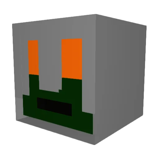 Thunder857 Minecraft avatar head, 3D render