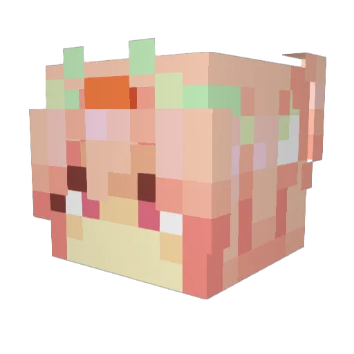 Thunder931 Minecraft avatar head, 3D render