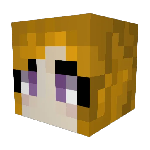 ThunderAsh123 Minecraft avatar head, 3D render