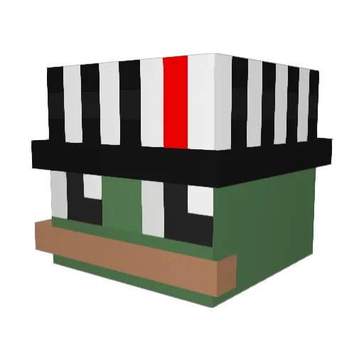ThunderBlade69 Minecraft avatar head, 3D render