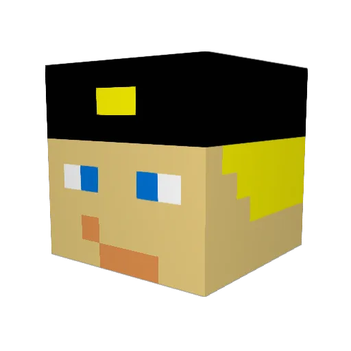 ThunderBramyt Minecraft avatar head, 3D render