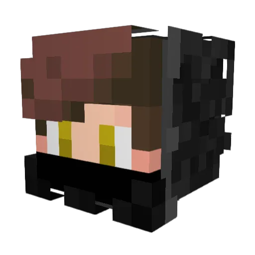 ThunderBro49 Minecraft avatar head, 3D render