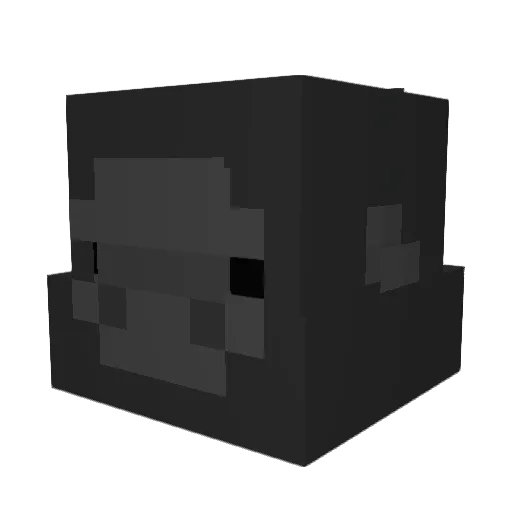ThunderBuns27 Minecraft avatar head, 3D render