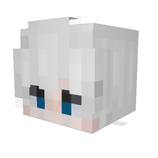 ThunderGemink_ Minecraft avatar head, 3D render