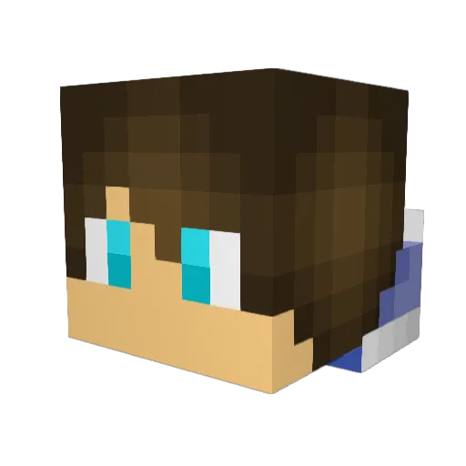 ThunderGod2238 Minecraft avatar head, 3D render