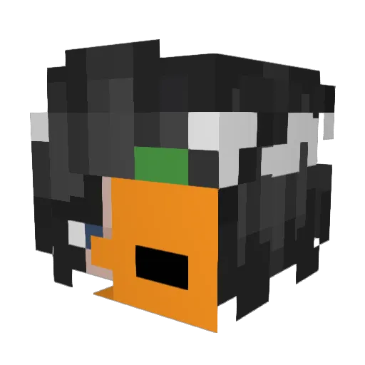 ThunderGrl56 Minecraft avatar head, 3D render