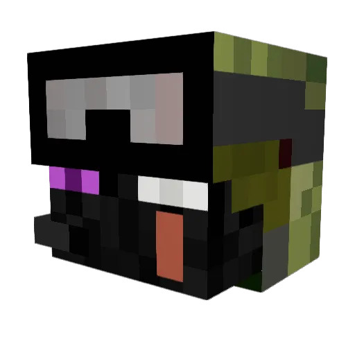 ThunderGuns3 Minecraft avatar head, 3D render