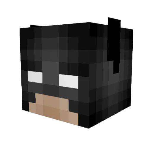 ThunderHighs1000 Minecraft avatar head, 3D render