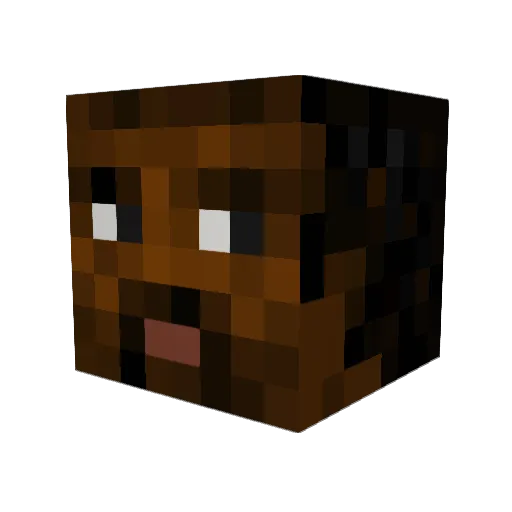ThunderJive Minecraft avatar head, 3D render