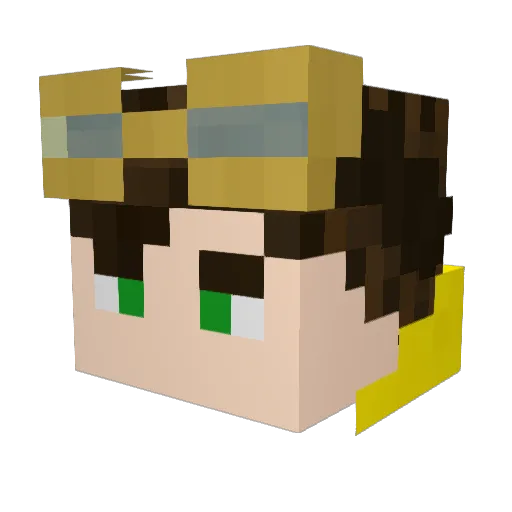 ThunderL0rd_ Minecraft avatar head, 3D render