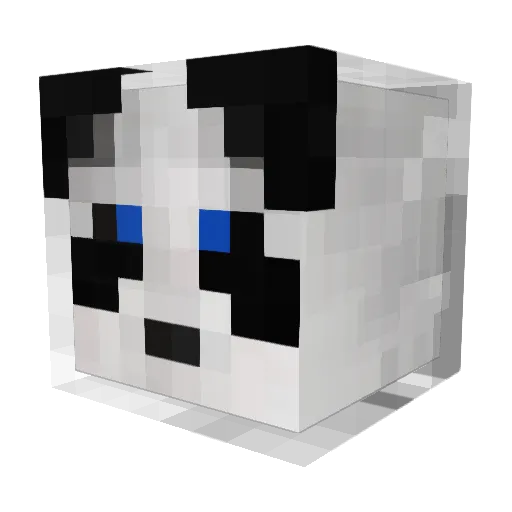 ThunderLora Minecraft avatar head, 3D render