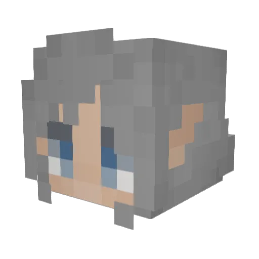 ThunderNZS Minecraft avatar head, 3D render