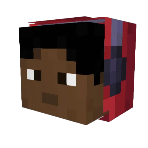 ThunderSplash Minecraft avatar head, 3D render